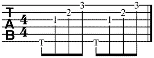 4 4 fingerstyle guitar pattern 2