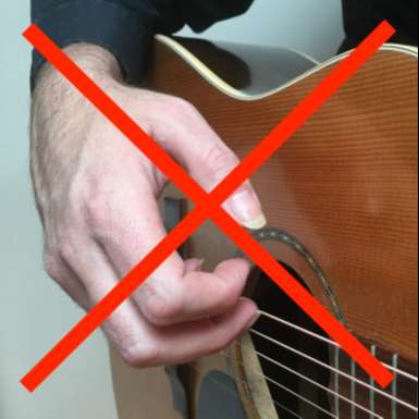 Fingerpicking Guitar Incorrect Fingers