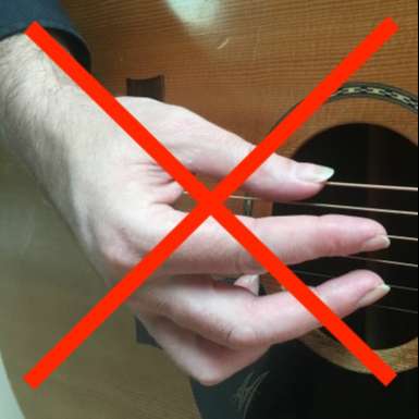 Fingerpicking Guitar Incorrect Hand Position
