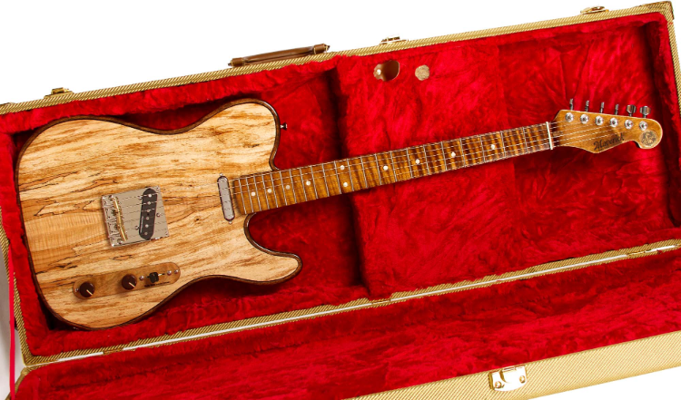spalted maple guitar