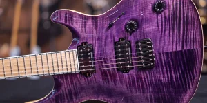 purple acoustic guitar